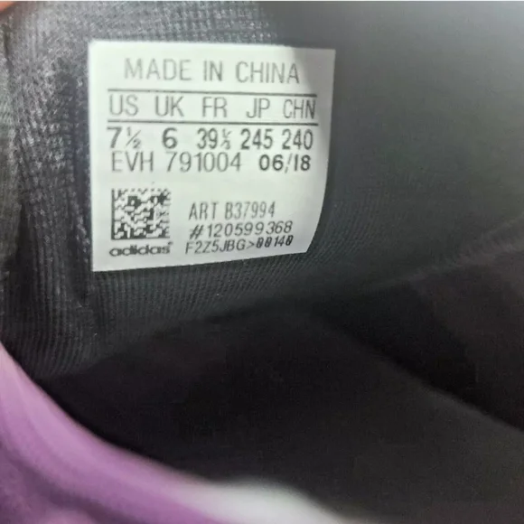 Adidas Originals Women's Forest Grove Red Night Purple Shoes Size 7.5 - Picture 10 of 12